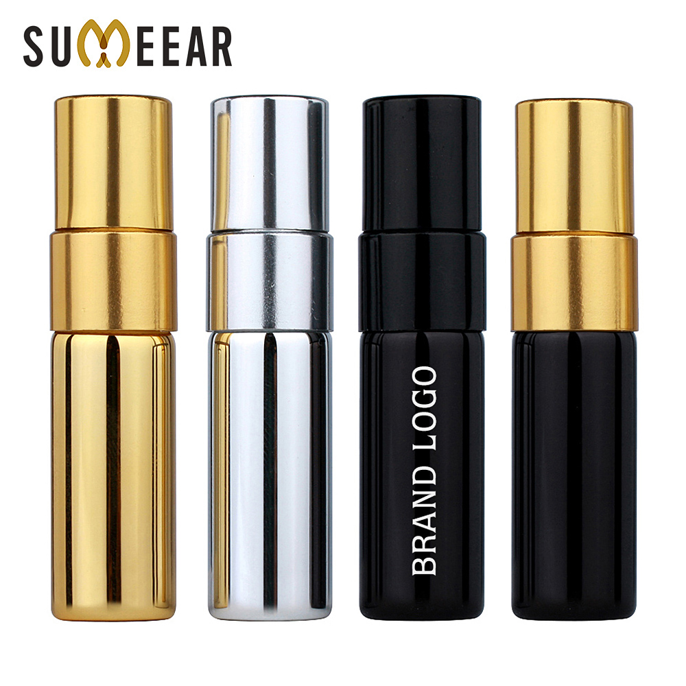 Perfume Fragrance World Qahwa - Perfume Atomizer Bottle 3ML Shiny Electroplated